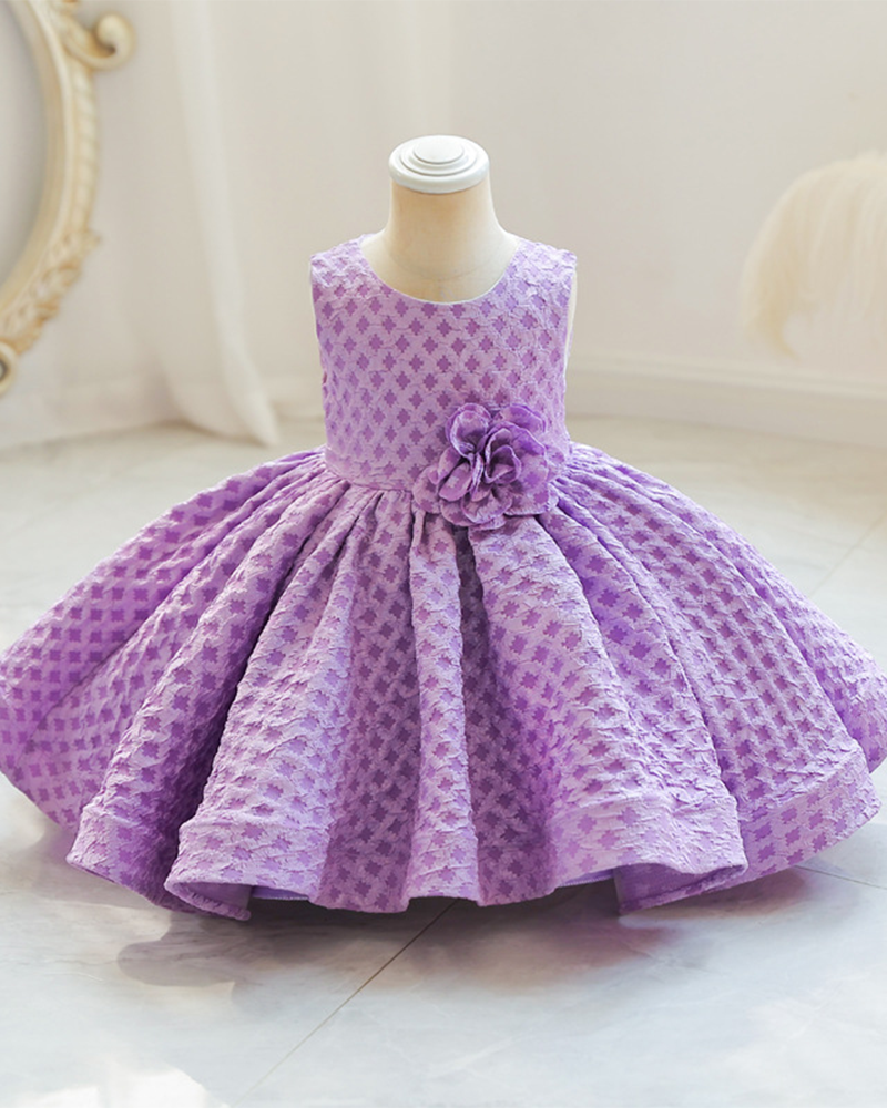🌸Garden Plaid" Sleeveless Party Dress – Whimsical & Chic🌸