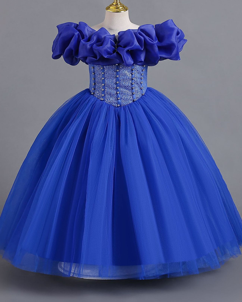 ๐ Off-Shoulder Bow Tie Princess Dress โ For Twirls & Fairy Dreams โจ