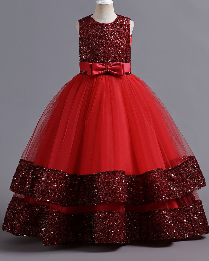 โจ Sparkle Bow Princess Dress โ Shine Bright, Twirl Big ๐