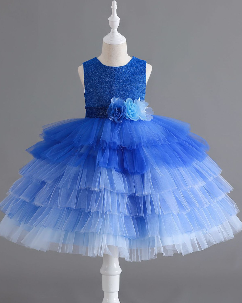 ๐ Ombre Tulle Princess Dress โ A Twirl of Colors & Magic โจ