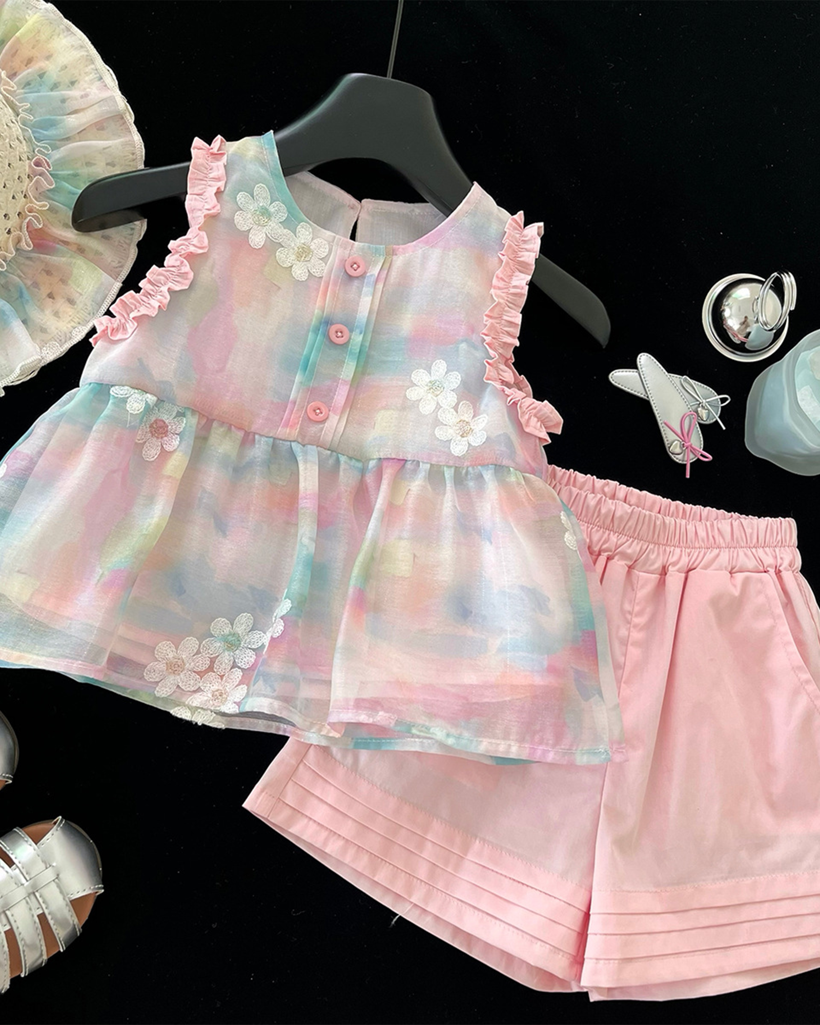 πΈ Pastel Mesh Set β Embroidered Charm π¦