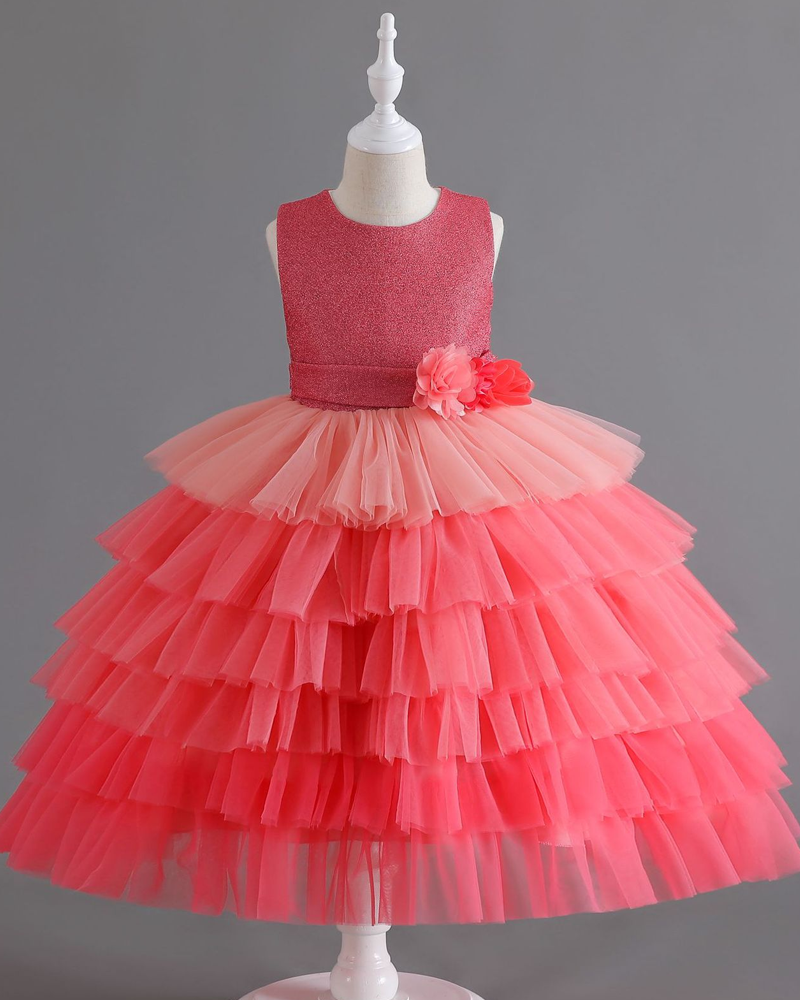 ๐ Ombre Tulle Princess Dress โ A Twirl of Colors & Magic โจ