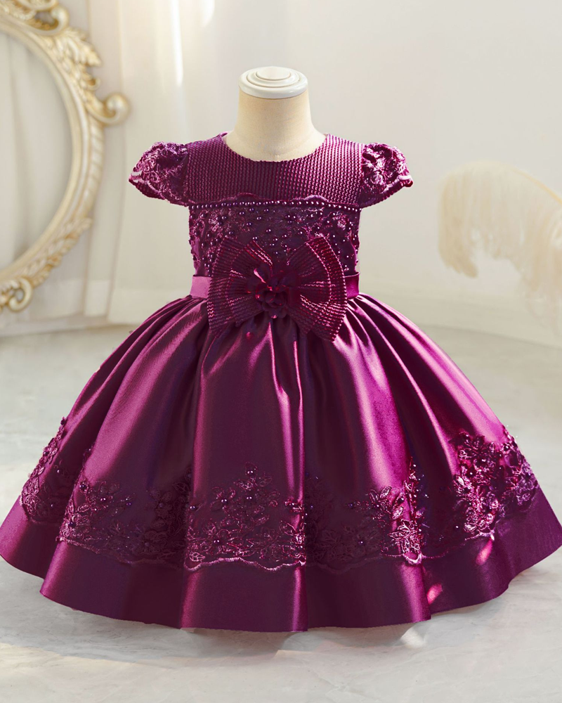 π Lace Panel Princess Dress β Bow-Tied & Beautifully Layered β¨
