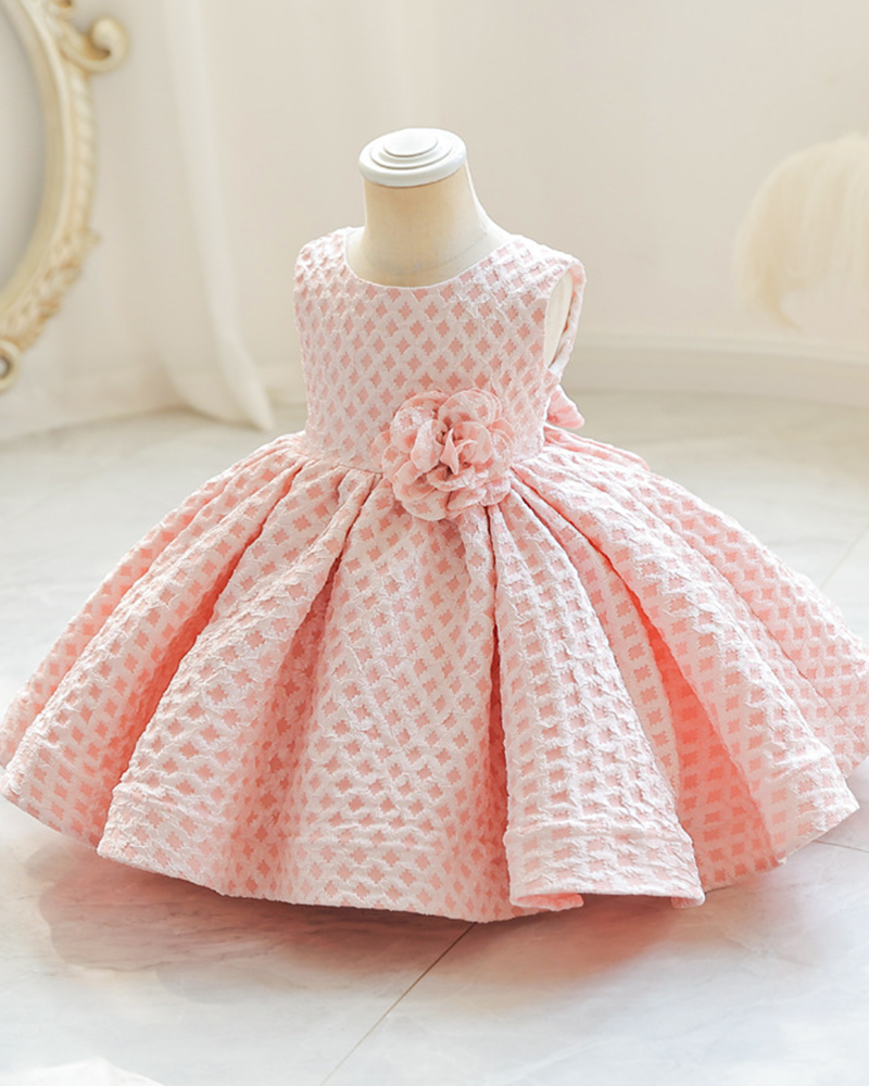 🌸Garden Plaid" Sleeveless Party Dress – Whimsical & Chic🌸