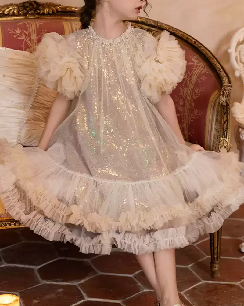 ✨Enchanted Sparkle" Princess Dress – A Birthday Dream!✨
