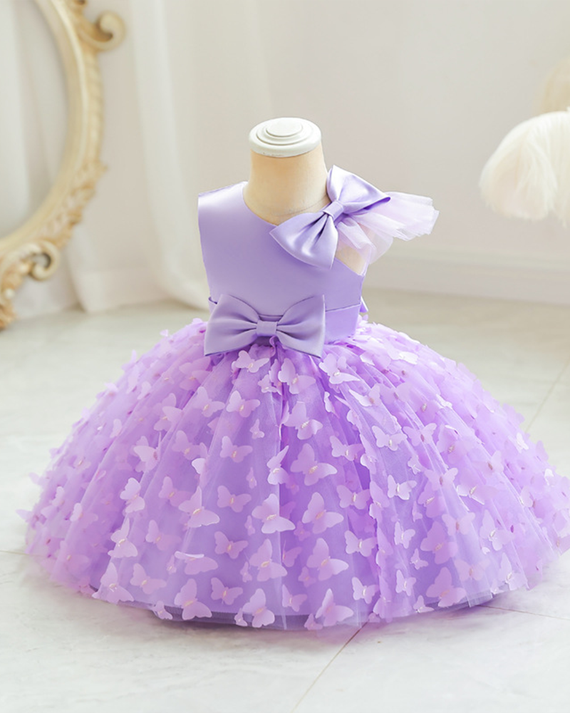 🦋Flutter Fantasy: 3D Butterfly Princess Dress for Little Dreamers 🦋