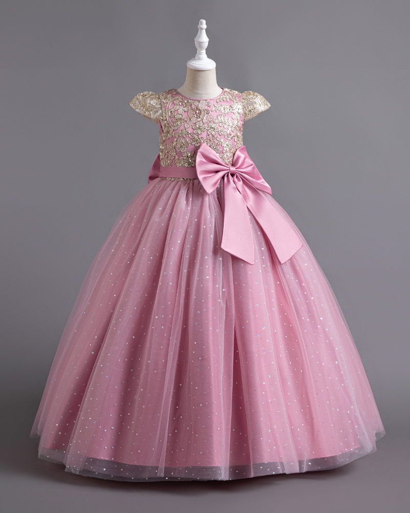 πBow-tiful Dream : Fluffy Tulle Dress with Oversized Bow for Little Princesses π
