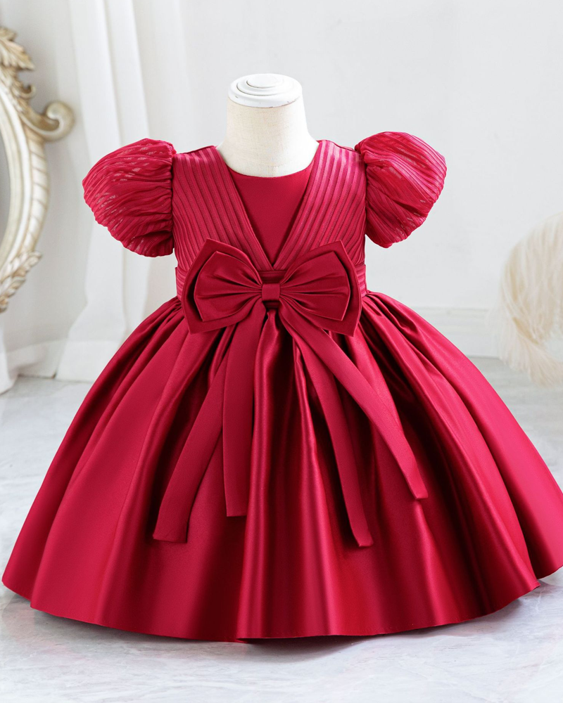 🌷Striped Mesh & Satin Dress – Pearl Sleeve Elegance 🌷