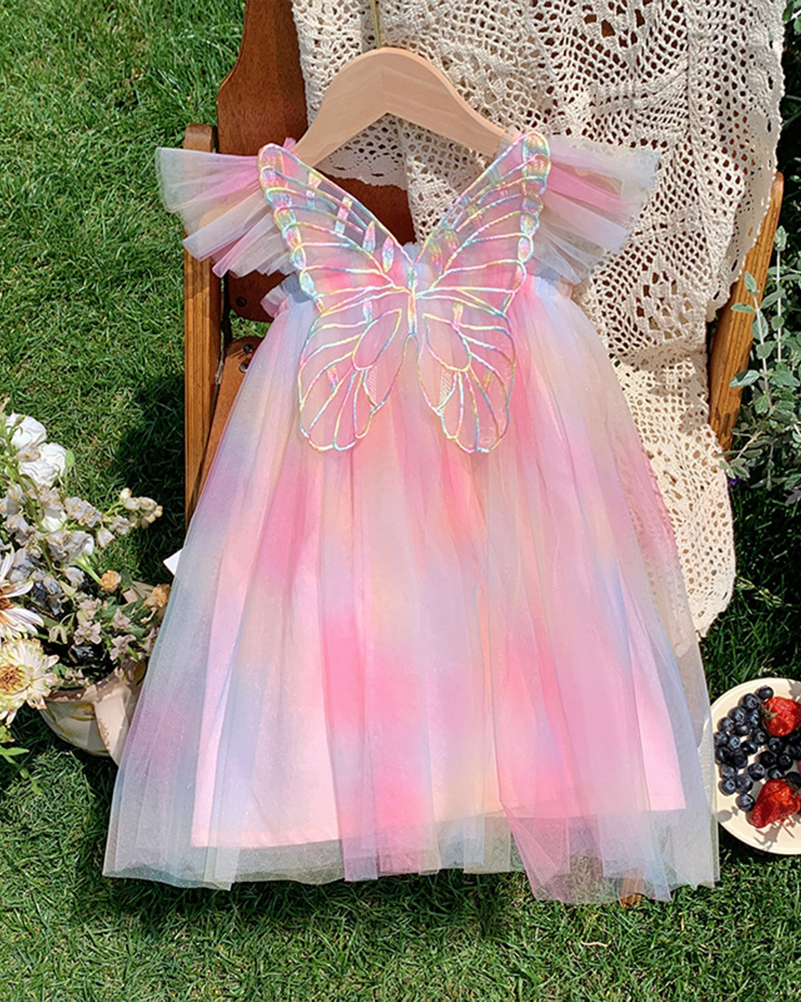 ๐ธ Sleeveless Tulle Dress โ Statement Back Bow ๐ธ