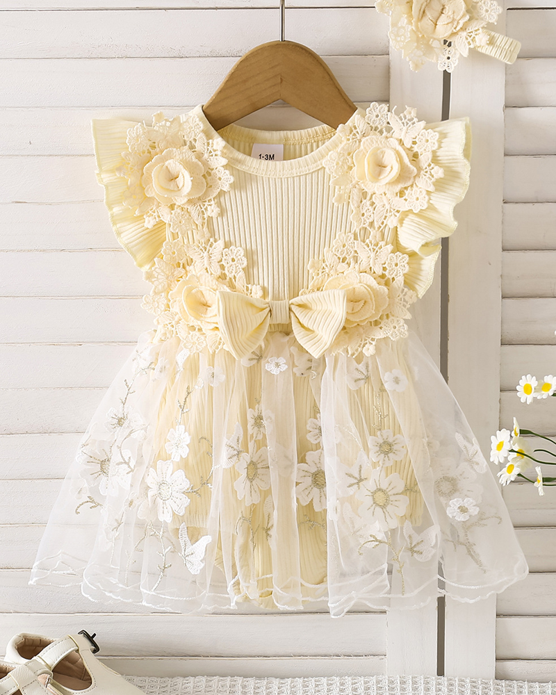 🌼Cotton & Tulle Princess Dress – Everyday Comfort & Special Occasion Charm ✨