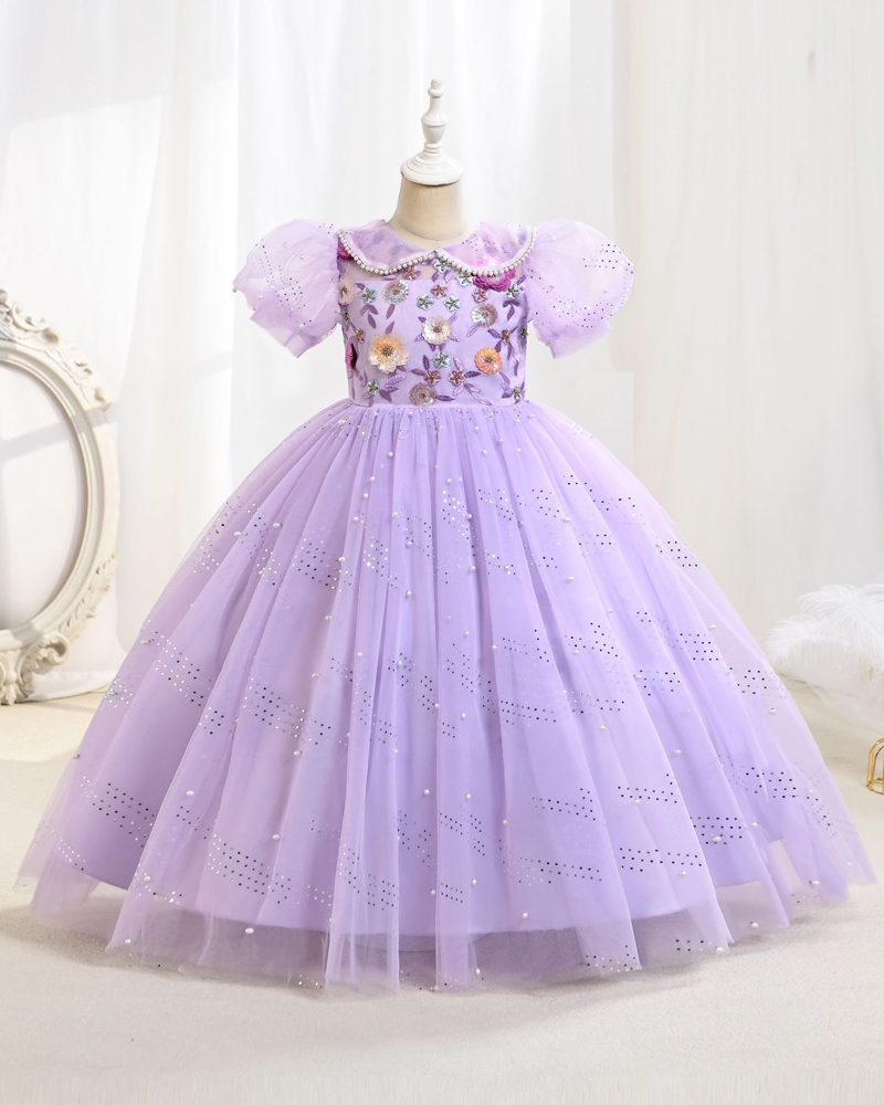πΏ French Garden Embroidered Dress β Puff Sleeves & Whimsy Blooms β¨