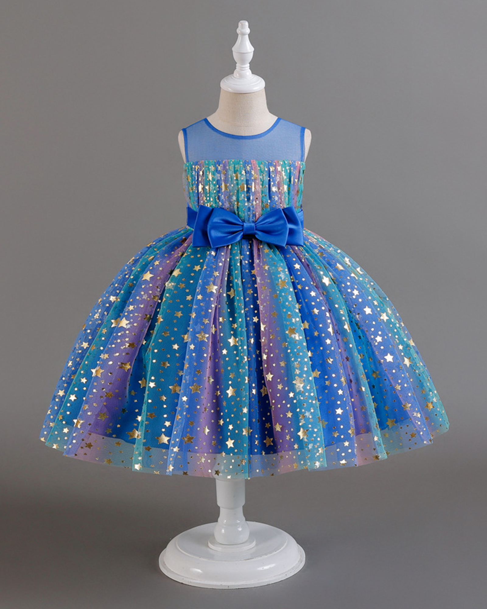 🌈Rainbow Star Ballerina Dress – Glow Magic 🌟