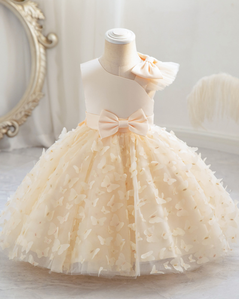 🦋Flutter Fantasy: 3D Butterfly Princess Dress for Little Dreamers 🦋