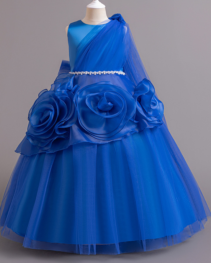 🌹Rose Tulle Gown – Enchanted Elegance🌸
