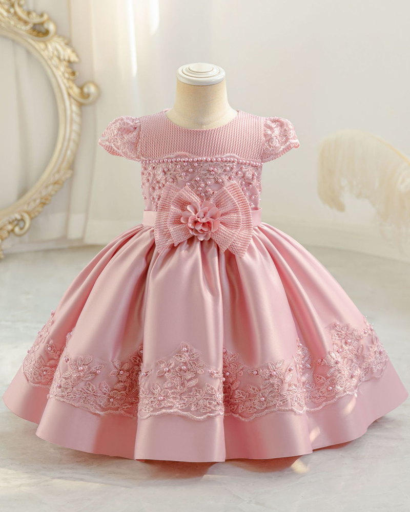 π Lace Panel Princess Dress β Bow-Tied & Beautifully Layered β¨