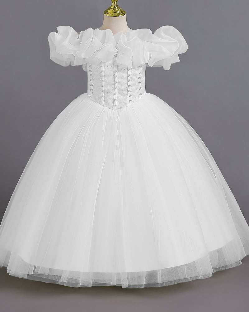 ๐ Off-Shoulder Bow Tie Princess Dress โ For Twirls & Fairy Dreams โจ