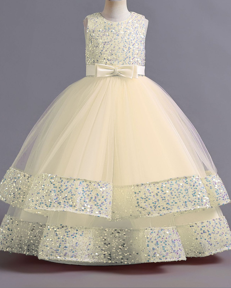 โจ Sparkle Bow Princess Dress โ Shine Bright, Twirl Big ๐