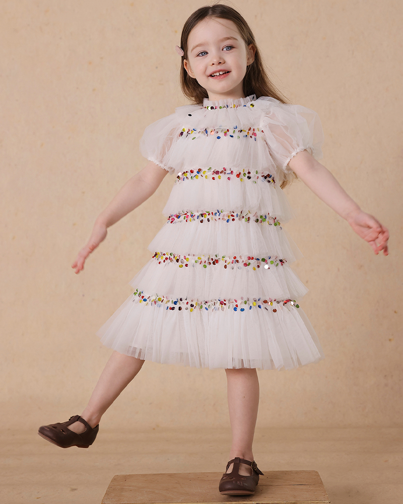 ✨ Starlight Sprinkles" Tiered Tulle Dress – Whimsical & Wonderful!✨