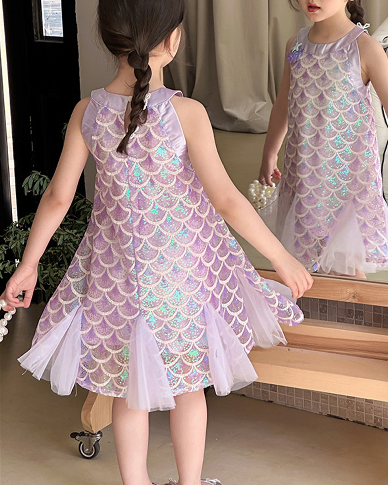 🧜‍♀️Ocean's Glimmer" Mermaid Sequin Dress – A Fantasy Come to Life🧜‍♀️