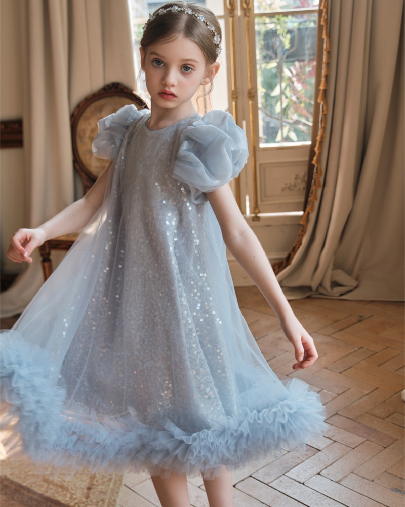 🌌Stardust A-Line" Double-Layer Dress – Ethereal Elegance🌌
