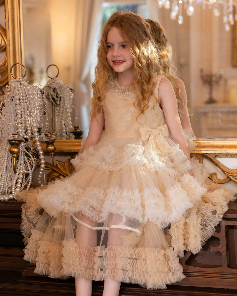 ✨ Starlight Princess" Gradient Tulle Dress – Birthday Magic!✨