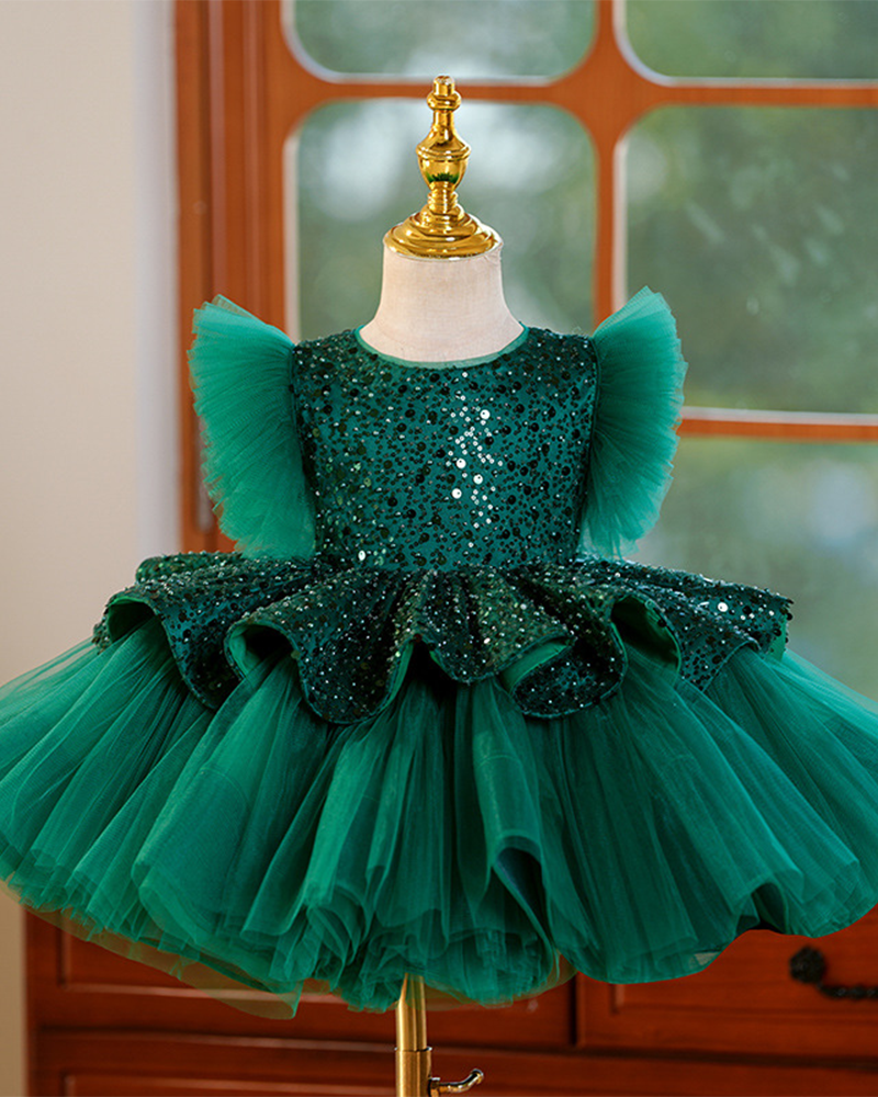 🌿Emerald Enchantment" Party Dress – A Forest Fairytale🌿