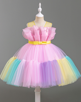 🎀Sugar Rush: Candy-Colored Tiered Tulle Gown🍭
