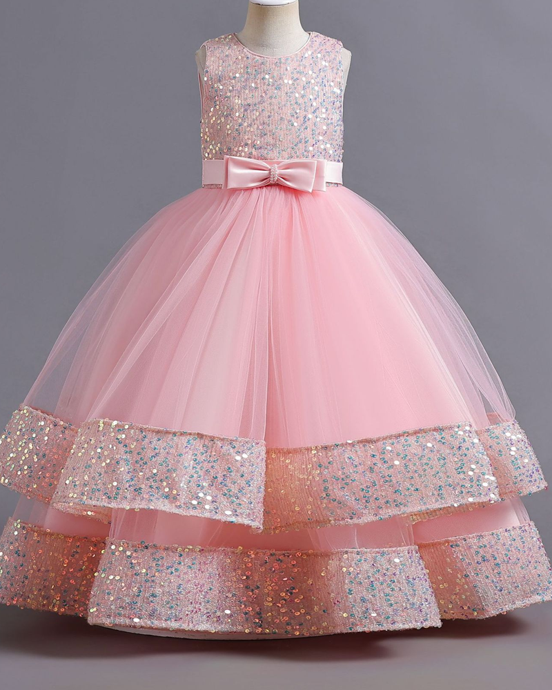 ✨ Sparkle Bow Princess Dress – Shine Bright, Twirl Big 🎀