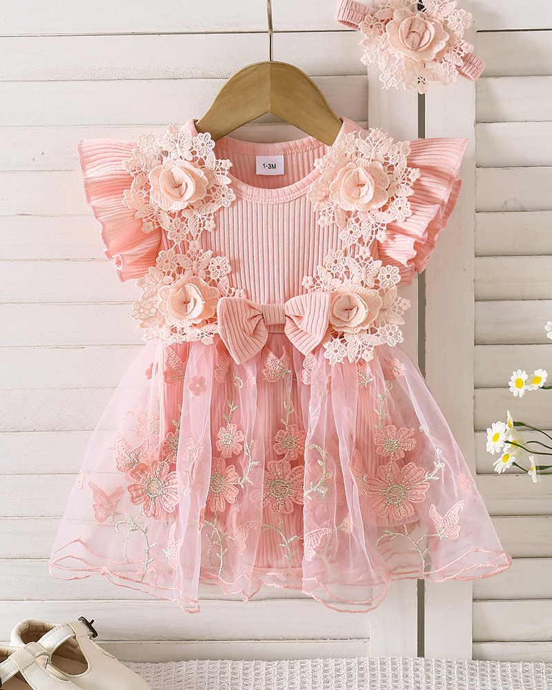 🌼Cotton & Tulle Princess Dress – Everyday Comfort & Special Occasion Charm ✨
