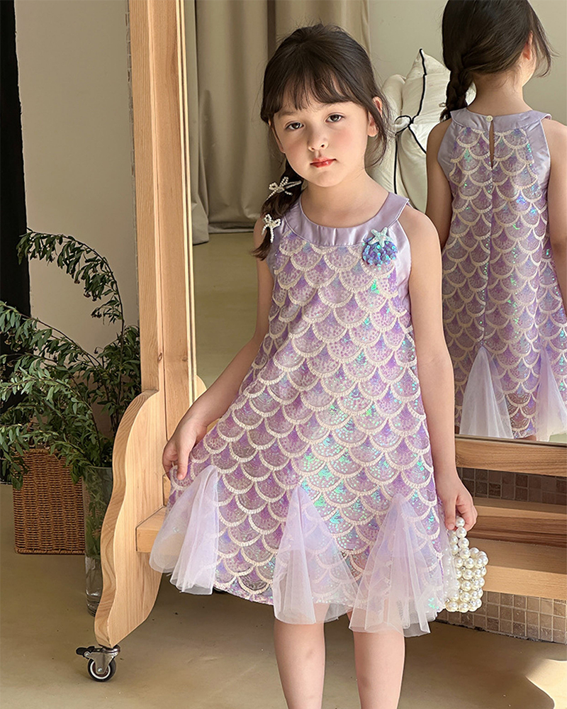🧜‍♀️Ocean's Glimmer" Mermaid Sequin Dress – A Fantasy Come to Life🧜‍♀️