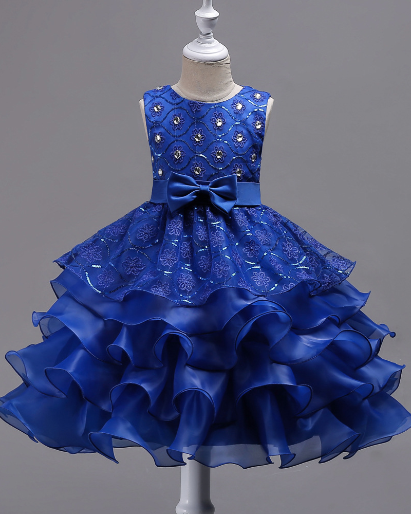 ✨Diamond Sparkle Princess Dress – Layered Tulle & Sequin Elegance ✨