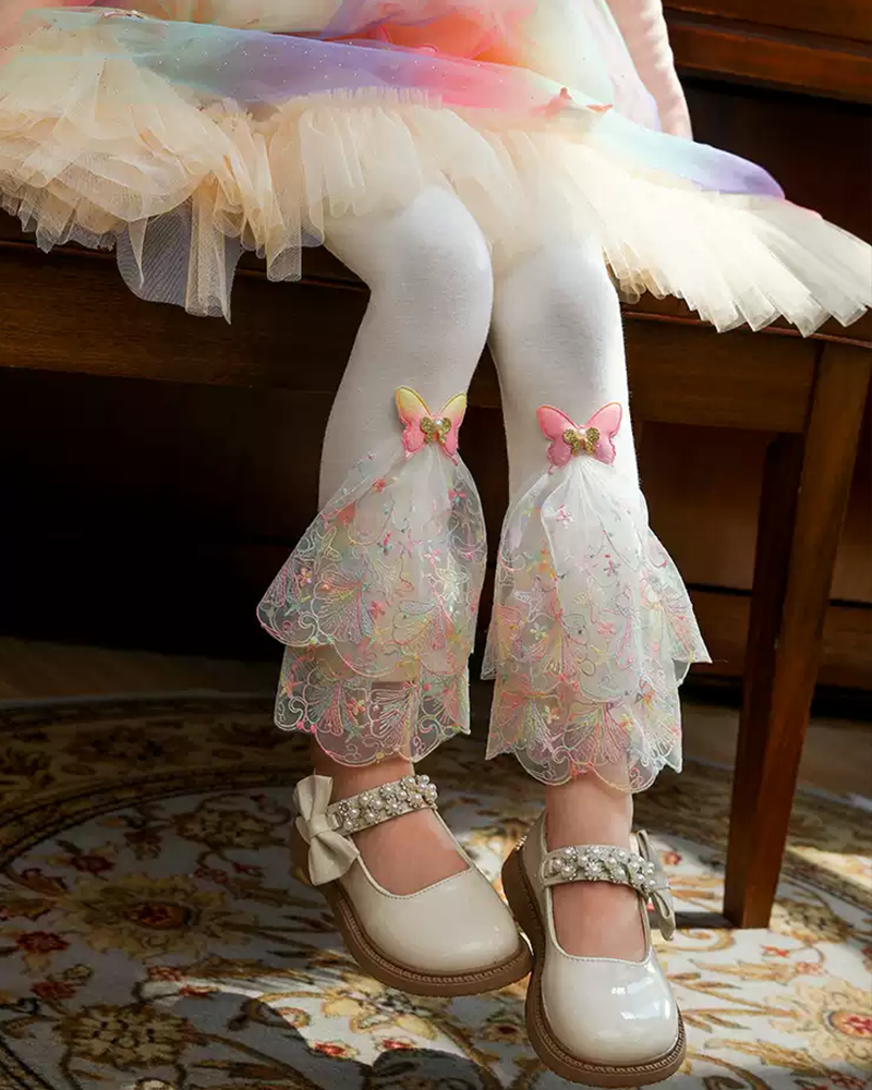 🦋Whimsical Wings" Lace Leggings – Playful Elegance🦋