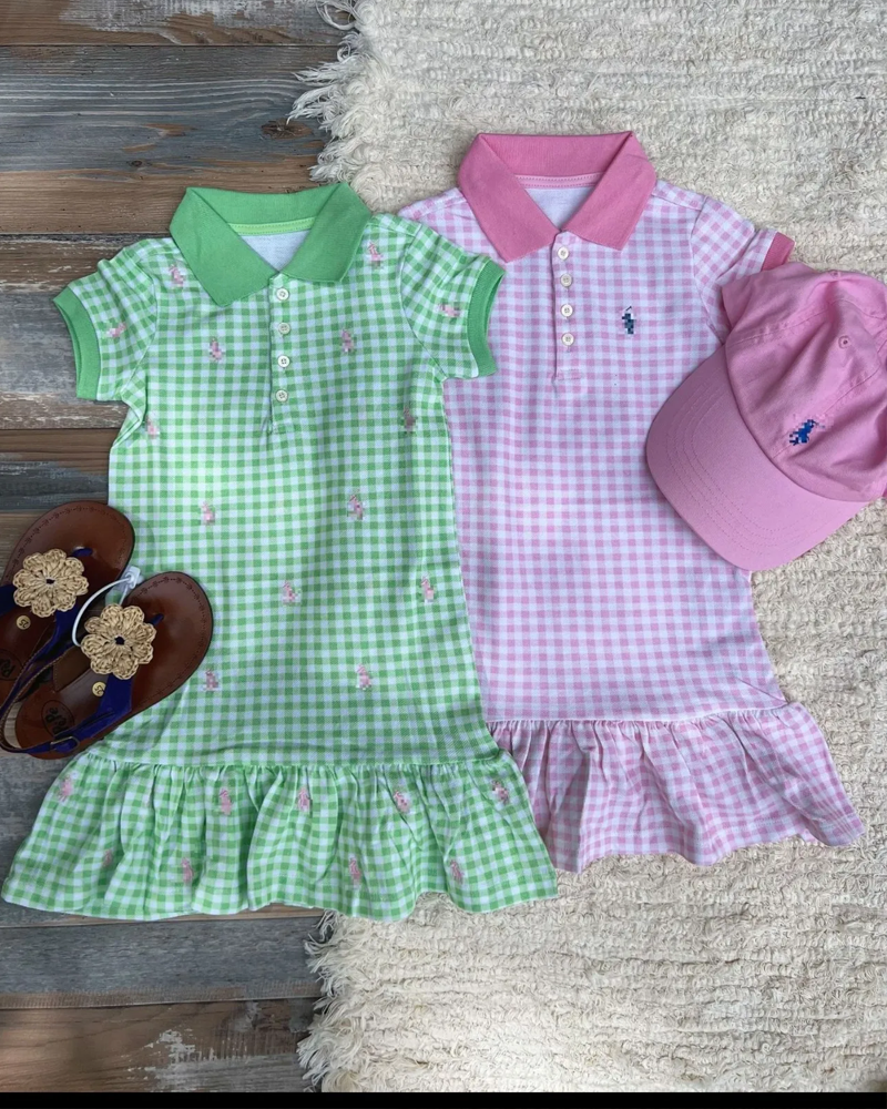 🐎 Pony Check Polo Dress – Preppy, Playful & Full of Charm 🎀