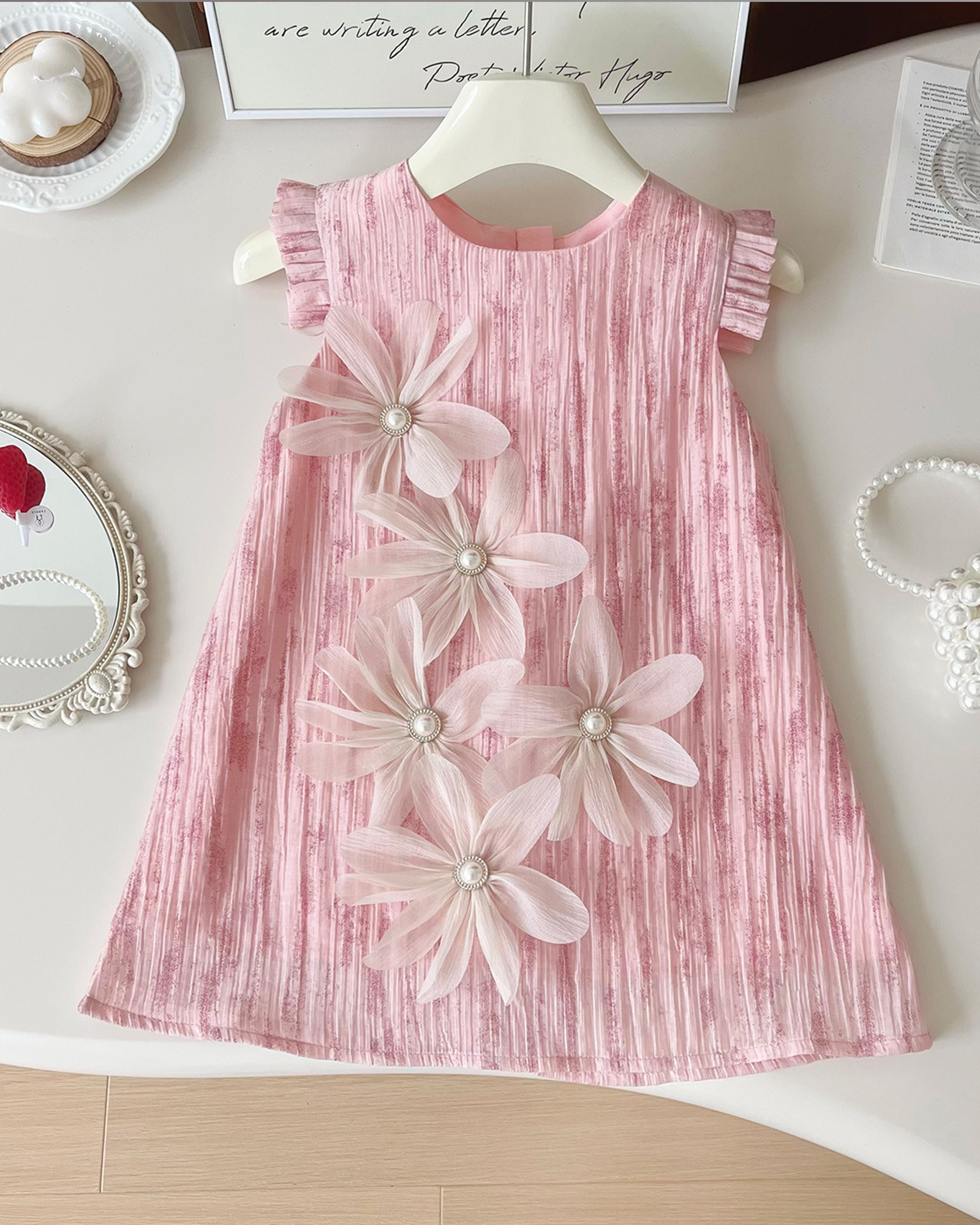🌸Pleated Pearl Dress – Everyday Magic 🌸