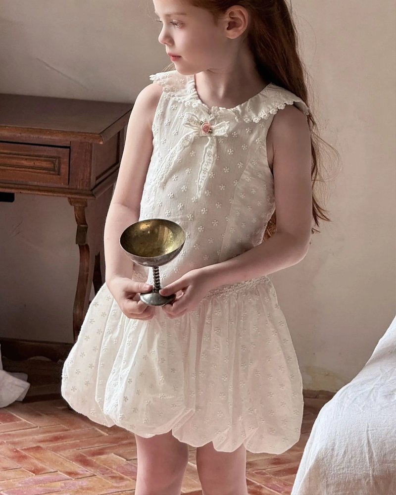 🧺Dolly Collar Poof Gown - For Picnic Ready Posies🧺