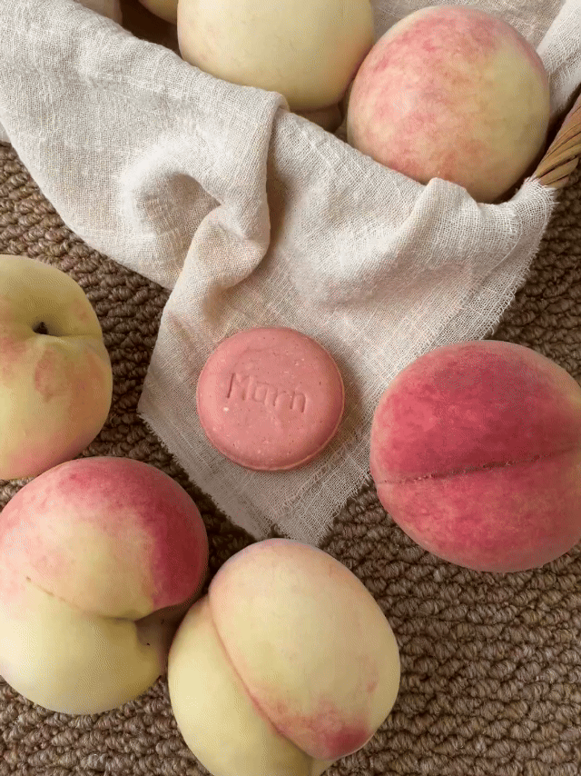 Artisan White Peach Oolong Amino Acid Shampoo Bar – Sparkling Refreshing Hair Soap (75g)