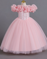 👑 Off-Shoulder Bow Tie Princess Dress – For Twirls & Fairy Dreams ✨