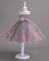 🌈Rainbow Star Ballerina Dress – Glow Magic 🌟