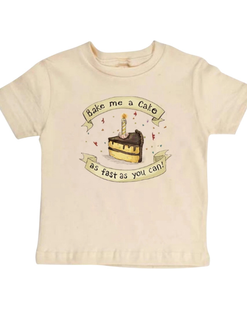 🎂 Birthday Cake Cotton Tee – Sweet Prints for Happy Days ✨