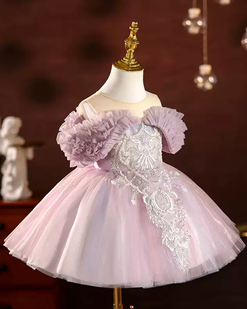 🌸Lilac Fantasy" Party Dress – Petite Elegance Redefined🌸