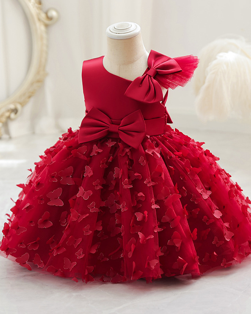 🦋Flutter Fantasy: 3D Butterfly Princess Dress for Little Dreamers 🦋