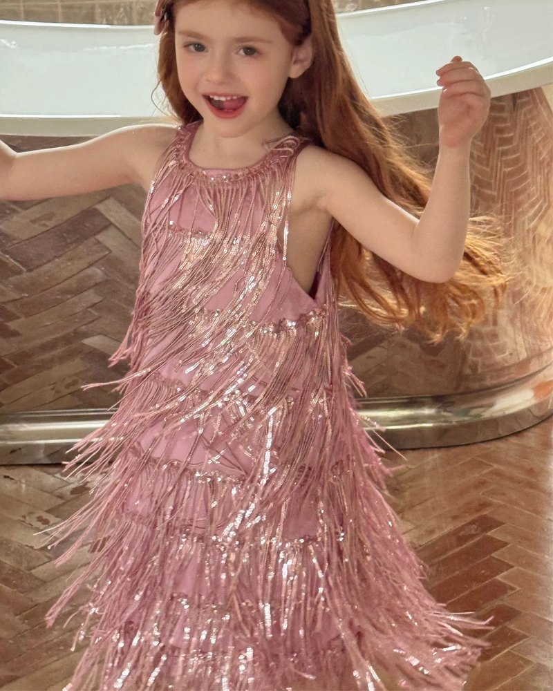 ✨Twinkle Tassel Birthday Dress – For Sparkly Little Stars ✨
