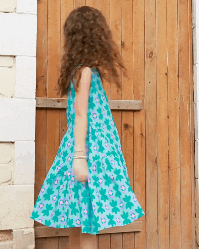 🎨 Rainbow Whirl Dress – Big Skirt, Big Colors, Big Smiles 💖