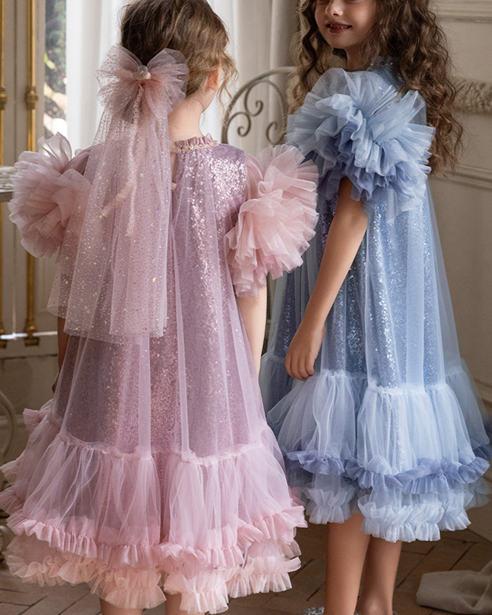 ✨Enchanted Sparkle" Princess Dress – A Birthday Dream!✨
