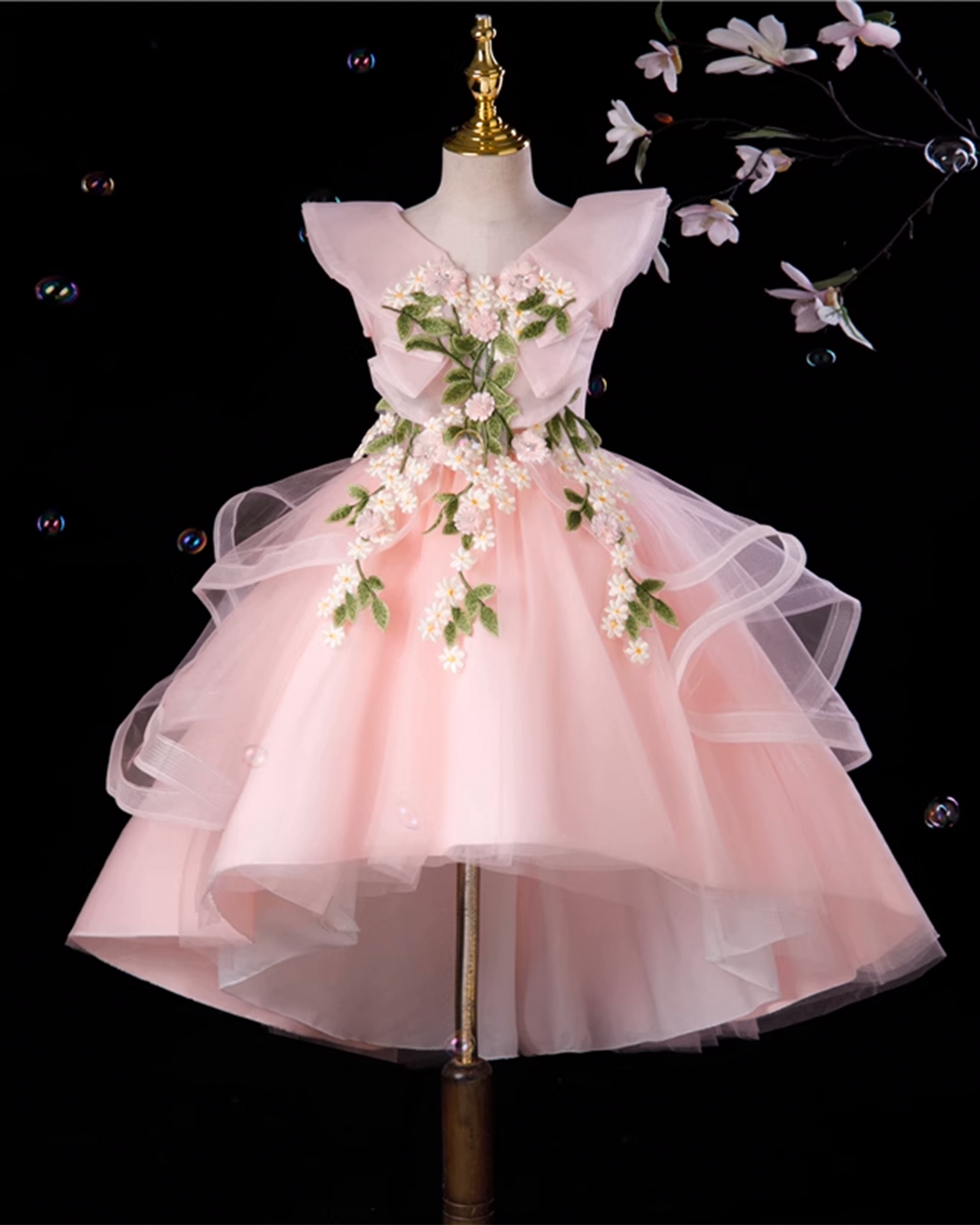 🔥Homecoming 🔥 Floral Fairy Princess Dress – Whimsical Blooms & Ethereal Tulle ✨