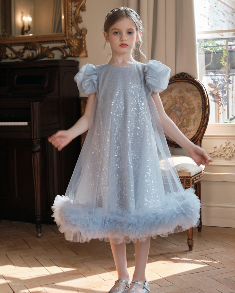 🌌Stardust A-Line" Double-Layer Dress – Ethereal Elegance🌌