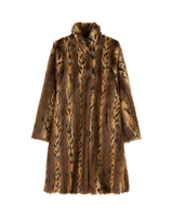 Leopard Print Faux Fur Coat - Fashion Eco-Conscious Chic