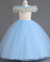 🌹Off-Shoulder Lattice Gown – Tulle Elegance 🌹