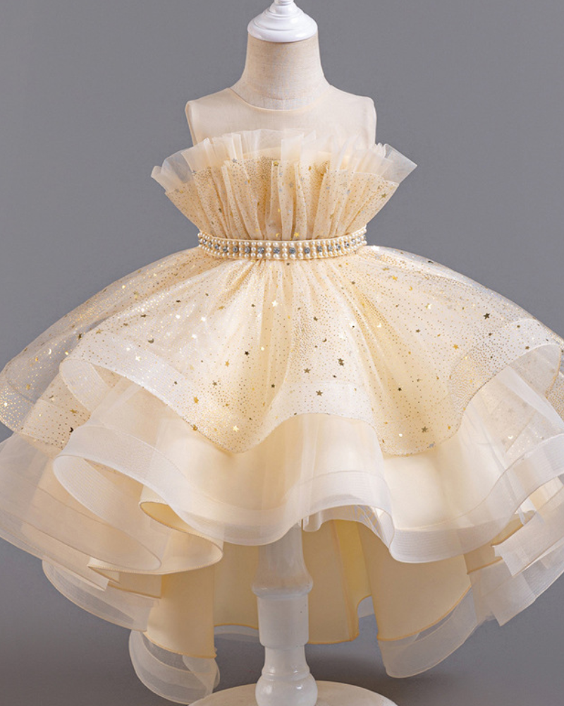 🌠Starry Asymmetrical Dress – Glow-in-the-Dark Tulle 🌠