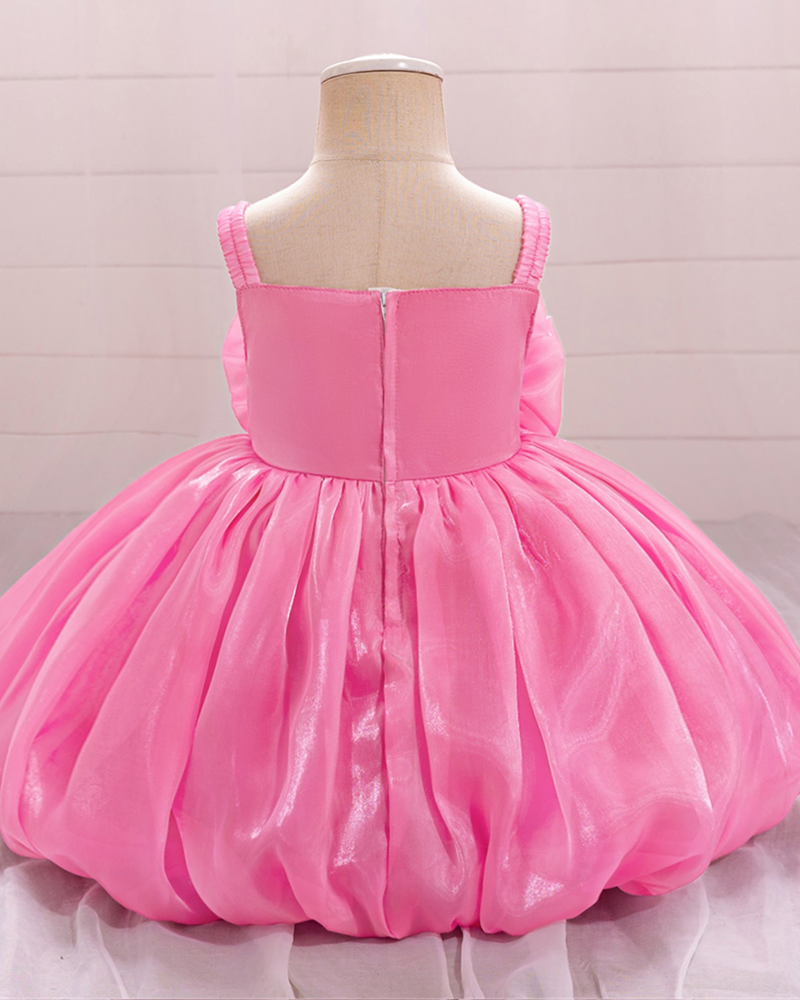 🌺Pearl Blossom: Luminous Fabric Gown with Oversized 3D Floral Bud Silhouette✨